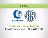 Pronóstico Gent Bačka Topola (12 diciembre 2024)