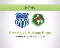 Pronóstico Emelec Mushuc Runa (20 julio 2025)