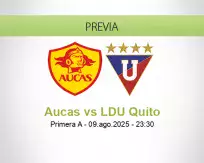 Pronóstico Aucas LDU Quito (09 agosto 2025)