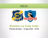 Pronóstico Everton Colo Colo (10 agosto 2025)