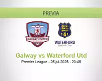 Pronóstico Galway Waterford Utd (25 julio 2025)