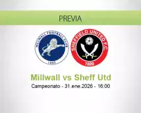 Pronóstico Millwall Sheff Utd (31 enero 2026)