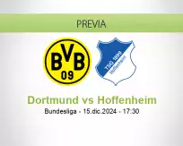 Pronóstico Dortmund Hoffenheim (15 diciembre 2024)