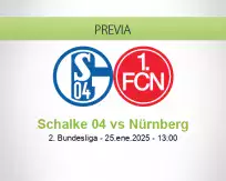 Pronóstico Schalke 04 Nürnberg (25 enero 2025)