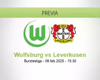 Pronóstico Wolfsburg Leverkusen (08 febrero 2025)