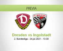 Pronóstico Dresden Ingolstadt (24 julio 2021)