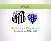 Pronóstico Santos Paysandu (20 abril 2024)