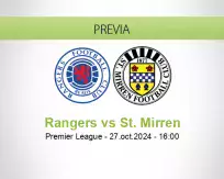 Pronóstico Rangers St. Mirren (27 octubre 2024)