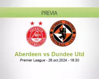 Pronóstico Aberdeen Dundee Utd (26 octubre 2024)