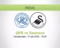 Pronóstico QPR Swansea (21 abril 2025)