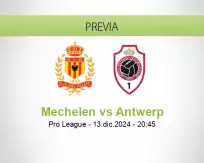 Pronóstico Mechelen Antwerp (13 diciembre 2024)