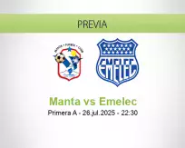 Pronóstico Manta Emelec (26 julio 2025)