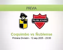 Pronóstico Coquimbo Ñublense (12 setiembre 2025)