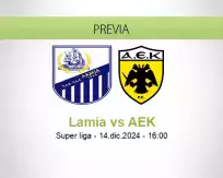 Pronóstico Lamia AEK (14 diciembre 2024)