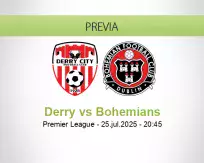 Pronóstico Derry Bohemians (25 julio 2025)