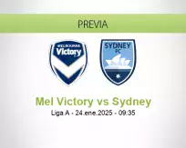 Pronóstico Mel Victory Sydney (24 enero 2025)