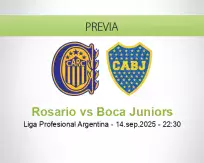 Pronóstico Rosario Boca Juniors (14 septiembre 2025)