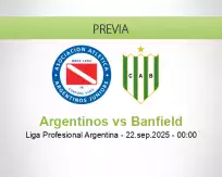 Pronóstico Argentinos Banfield (21 septiembre 2025)