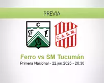 Pronóstico Ferro SM Tucumán (22 junio 2025)