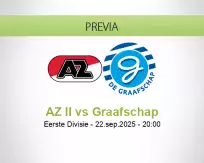 Pronóstico AZ II Graafschap (22 septiembre 2025)