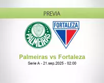 Pronóstico Palmeiras Fortaleza (20 septiembre 2025)