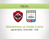 Pronóstico Oliveirense União Leiria (22 diciembre 2024)