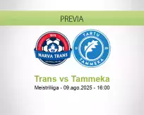 Pronóstico Trans Tammeka (09 agosto 2025)