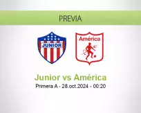 Pronóstico Junior América (27 octubre 2024)