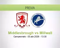 Pronóstico Middlesbrough Millwall (03 abril 2026)