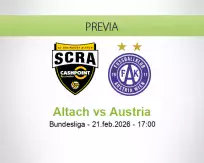 Pronóstico Altach Austria (21 febrero 2026)