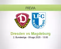 Pronóstico Dresden Magdeburg (09 agosto 2025)