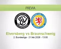 Pronóstico Elversberg Braunschweig (21 febrero 2026)