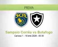 Pronóstico Sampaio Corrêa Botafogo (18 enero 2026)