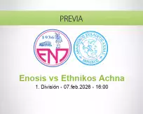 Pronóstico Enosis Ethnikos Achna (07 febrero 2026)