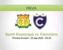 Pronóstico Sport Huancayo Cienciano (21 septiembre 2025)