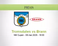 Pronóstico Tromsdalen Brann (08 marzo 2026)