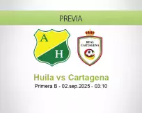 Pronóstico Huila Cartagena (01 septiembre 2025)