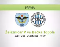 Pronóstico Železničar P Bačka Topola (04 octubre 2025)