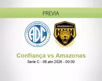 Pronóstico Confiança Amazonas (05 abril 2026)