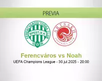 Pronóstico Ferencváros Noah (30 julio 2025)