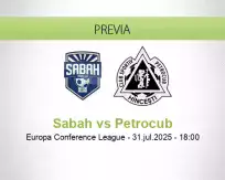 Pronóstico Sabah Petrocub (31 julio 2025)