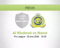 Pronóstico Al Kholood Nassr (30 enero 2026)
