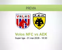 Pronóstico Volos NFC AEK (01 marzo 2026)