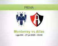 Pronóstico Monterrey Atlas (26 julio 2025)
