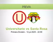 Pronóstico Universitario Santa Rosa (12 julio 2025)