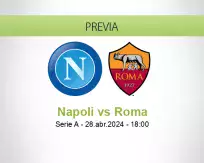 Pronóstico Napoli Roma (28 abril 2024)