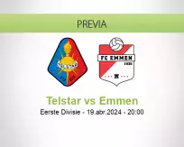 Pronóstico Telstar Emmen (19 abril 2024)