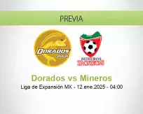 Pronóstico Dorados Mineros (11 enero 2025)