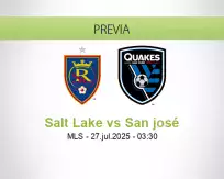 Pronóstico Salt Lake San josé (26 julio 2025)