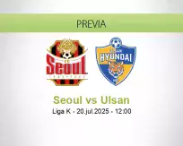 Pronóstico Seoul Ulsan (20 julio 2025)